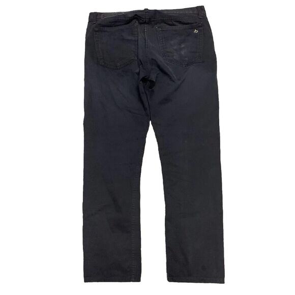 rag & bone Men's Straight Jeans - Dark Blue - Picture 2 of 5